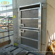 Puerta de protección contra caídas del eje del elevador de la cortina